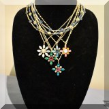 J11. Handcrafted Swarovski necklaces. 